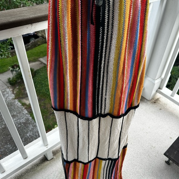 Free People beach cover up or day dress. Halter. Rare. Adjusting tie low back. - Picture 4 of 5